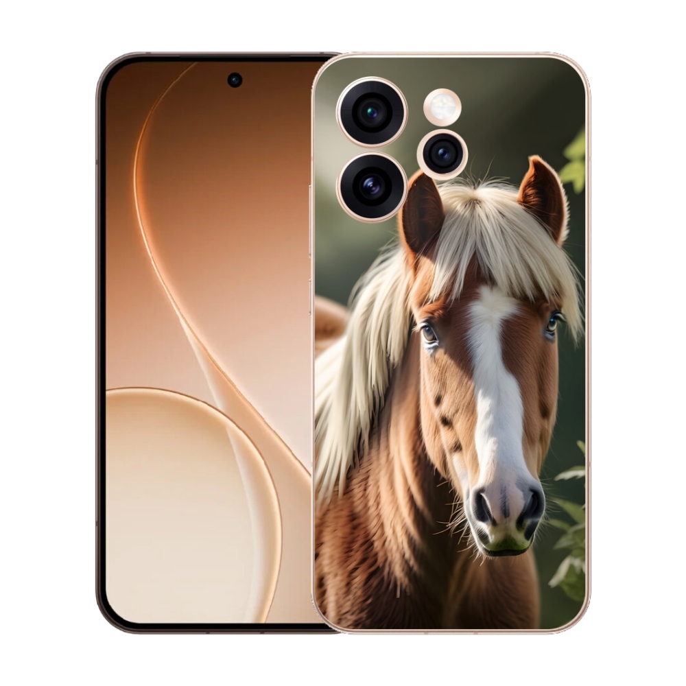 Gélový kryt mmCase na Oppo Reno 15 Pro 5G - kôň so svetlou hrivou
