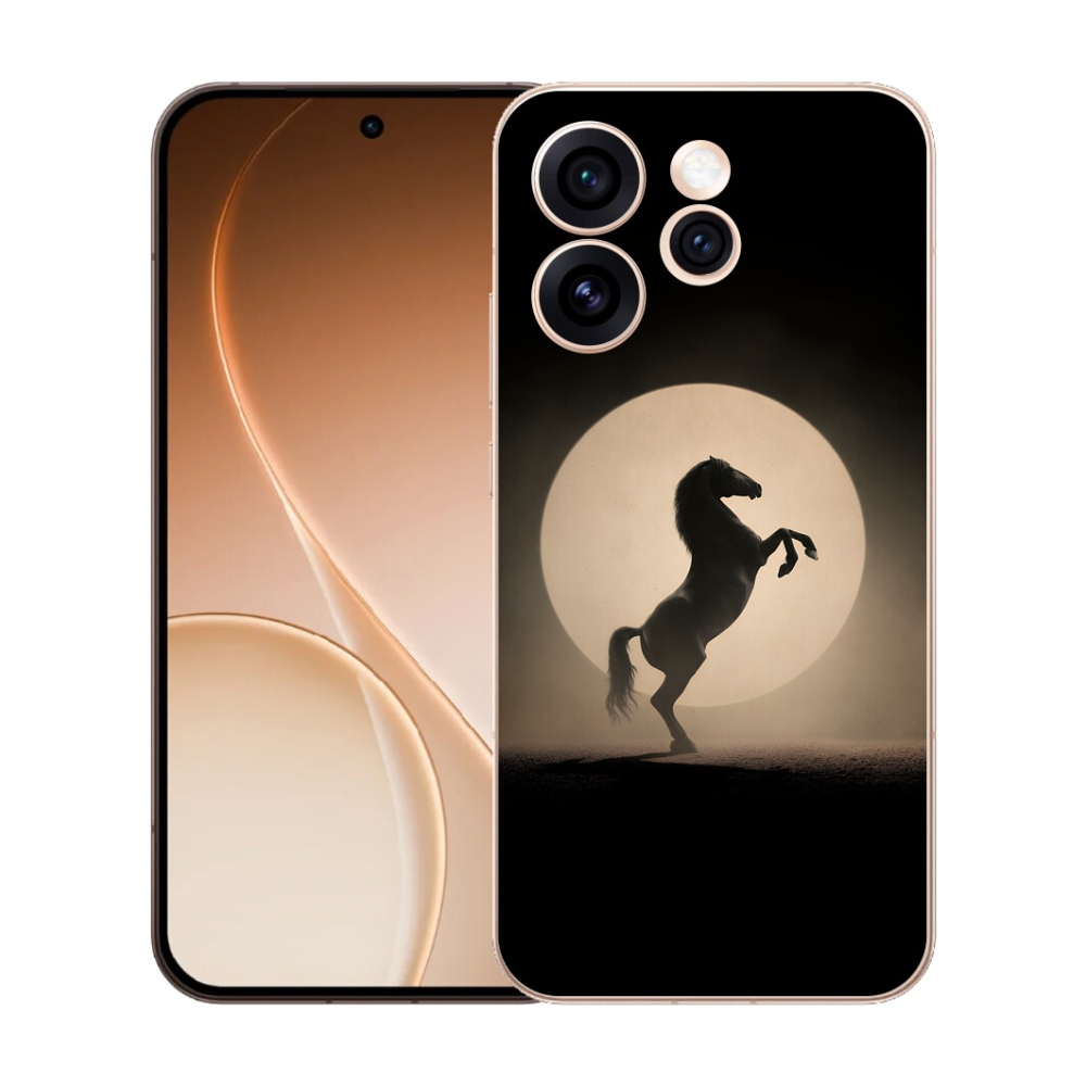 Gélový kryt mmCase na Oppo Reno 15 Pro 5G - kôň v siluete
