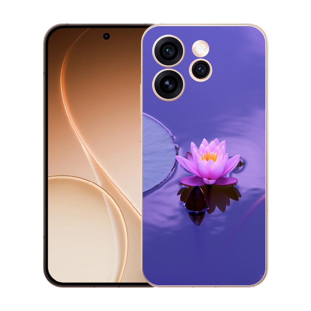 Gélový kryt mmCase na Oppo Reno 15 Pro 5G - kvet na hladine