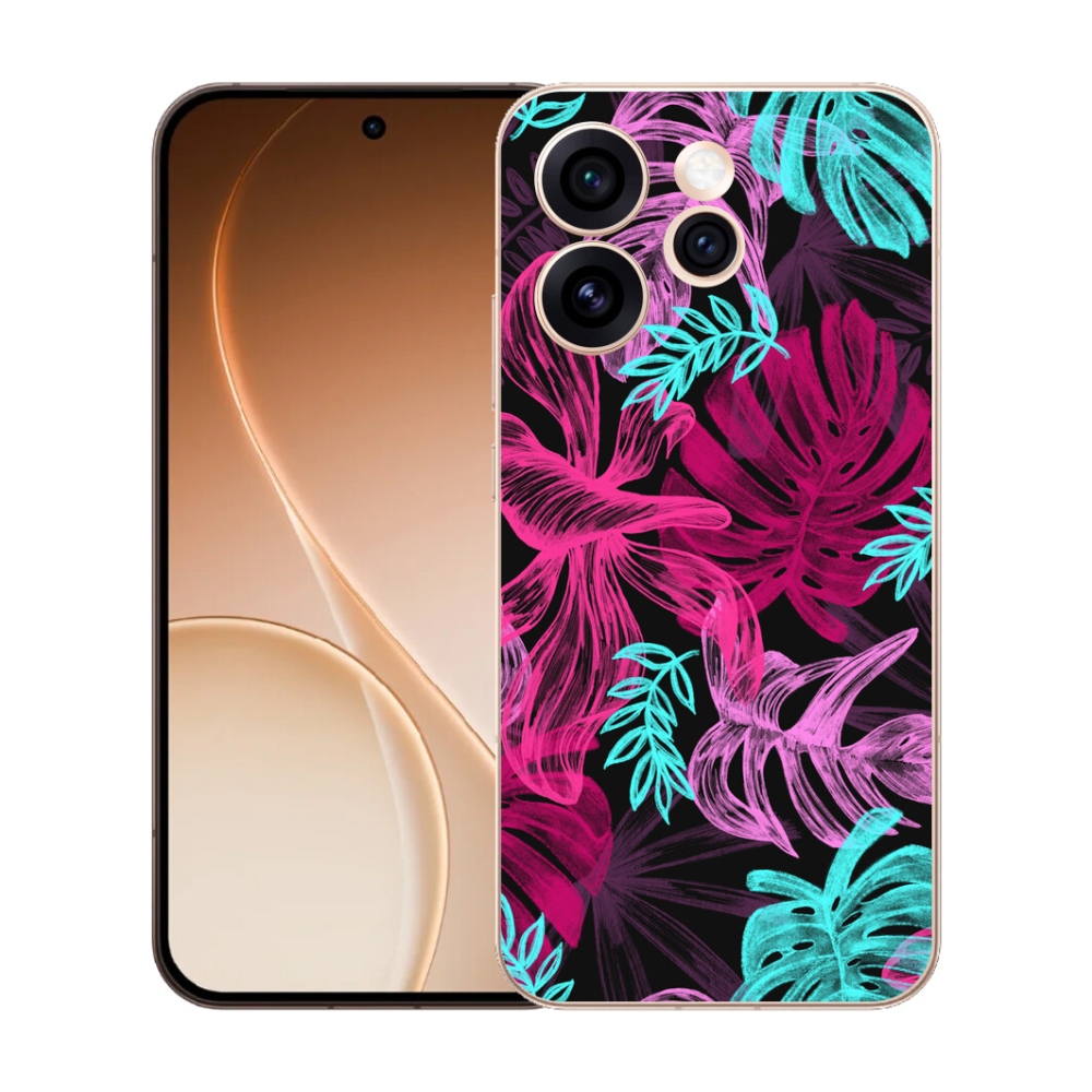 Gélový kryt mmCase na Oppo Reno 15 Pro 5G - kvety 1