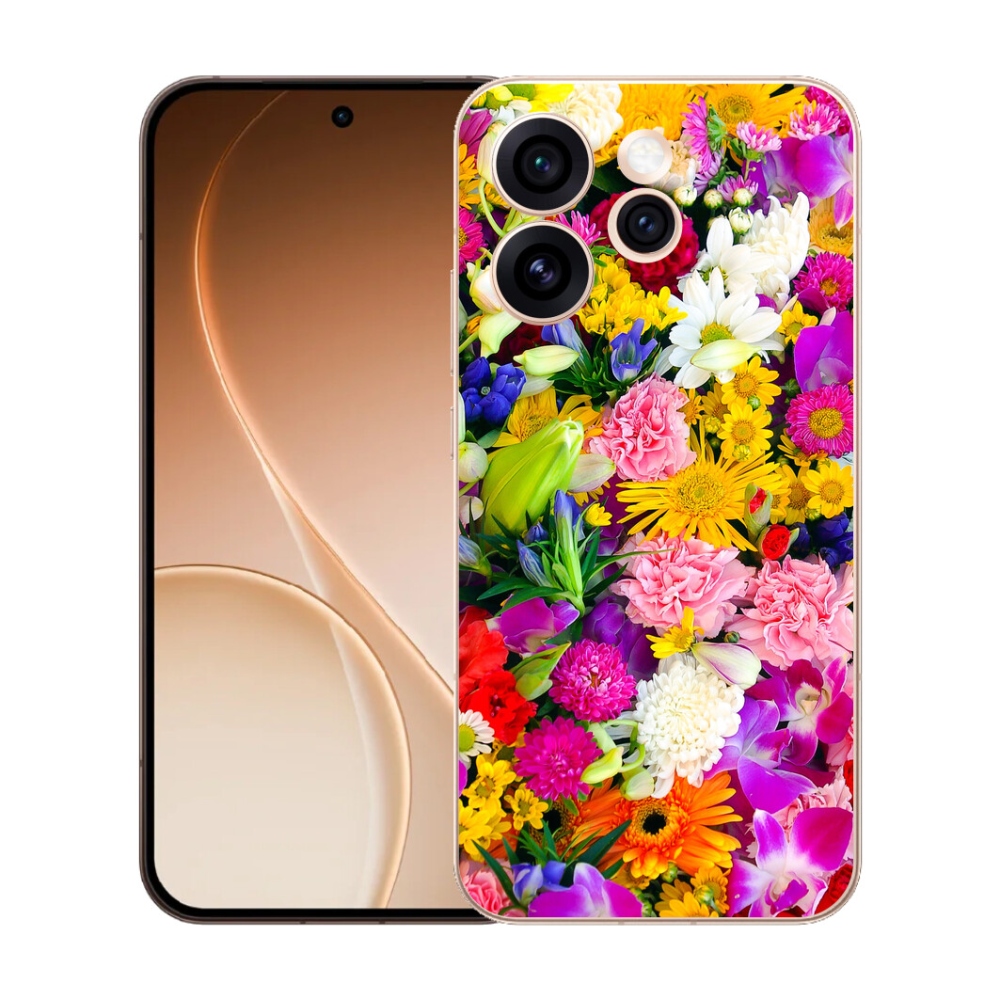 Gélový kryt mmCase na Oppo Reno 15 Pro 5G - kvety 12