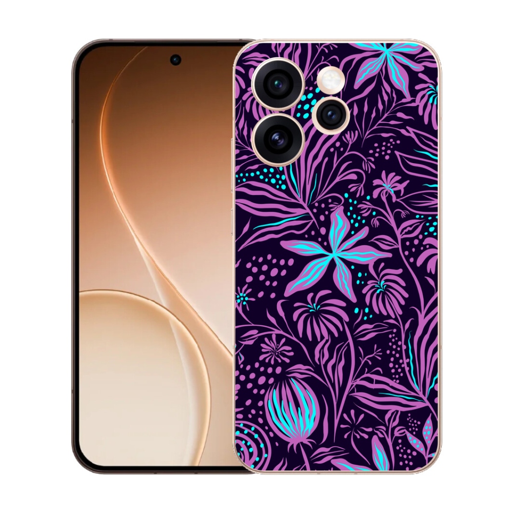 Gélový kryt mmCase na Oppo Reno 15 Pro 5G - kvety 2