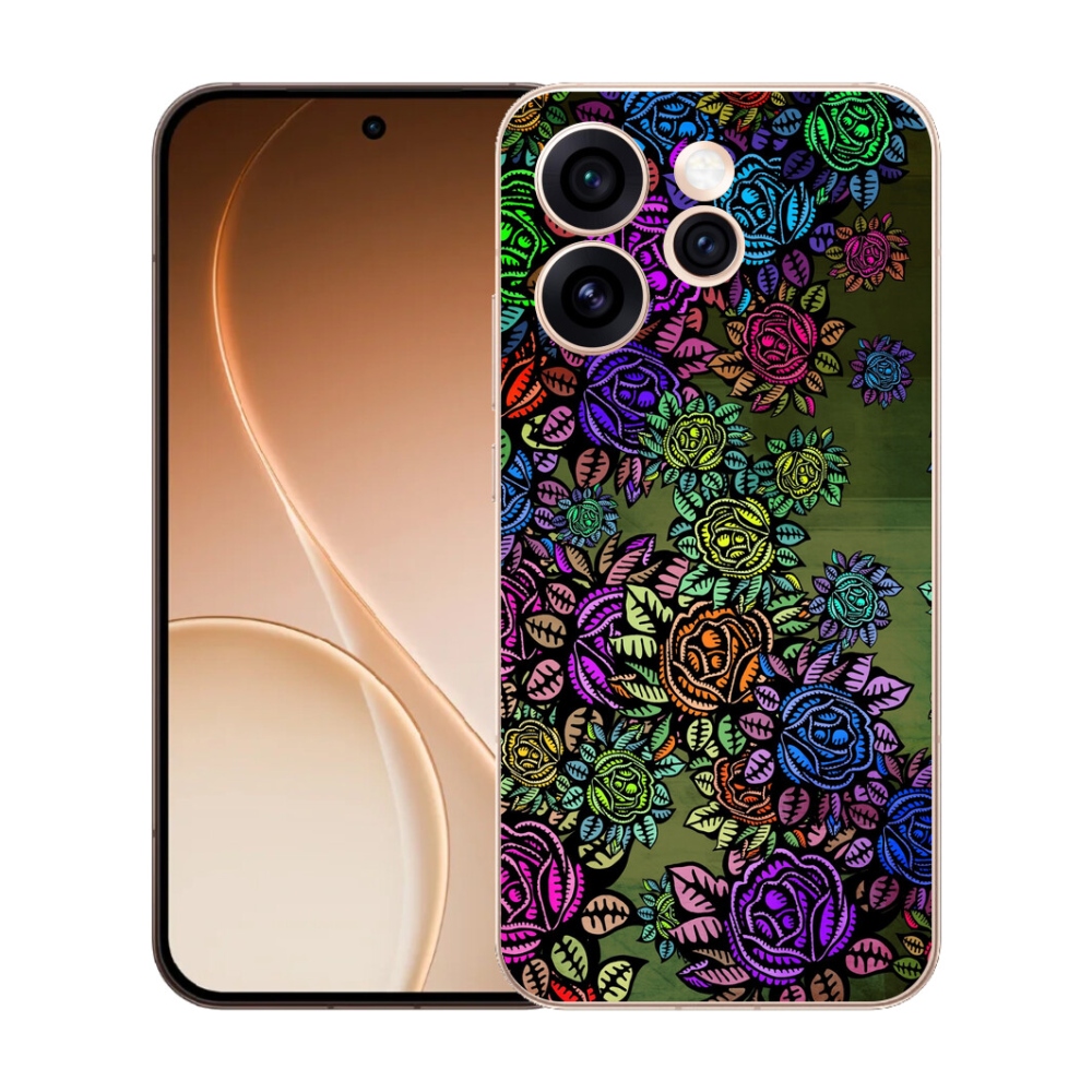 Gélový kryt mmCase na Oppo Reno 15 Pro 5G - kvety 6