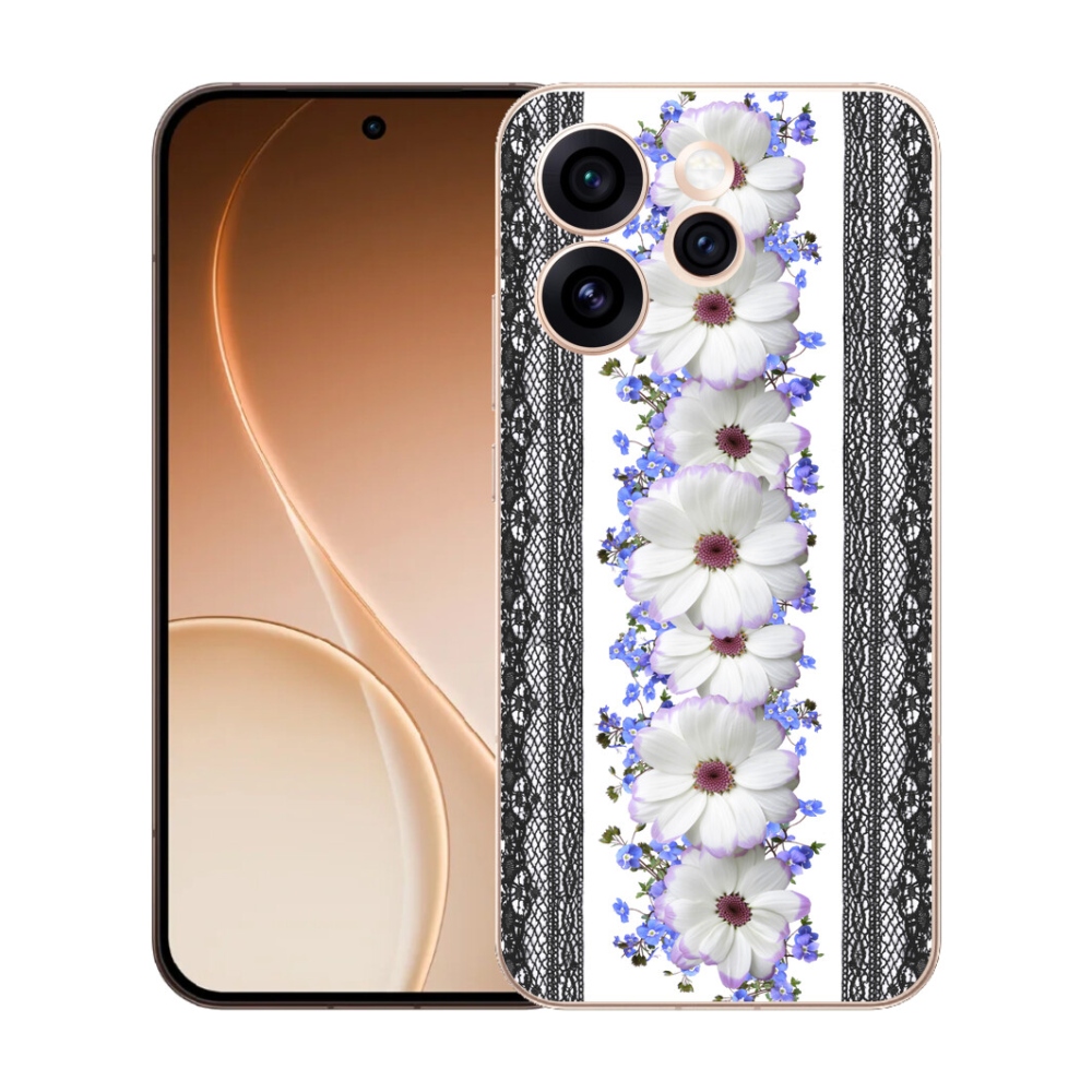 Gélový kryt mmCase na Oppo Reno 15 Pro 5G - kvety 8