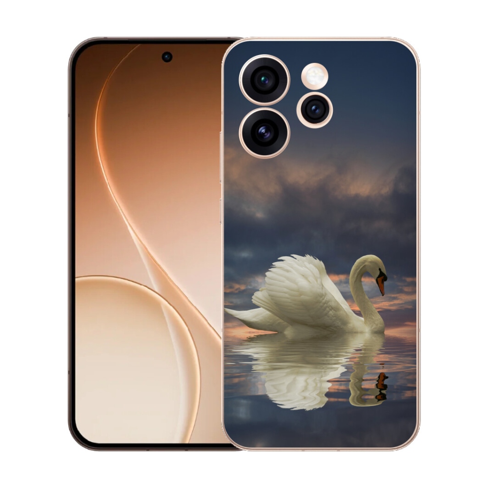 Gélový kryt mmCase na Oppo Reno 15 Pro 5G - labuť