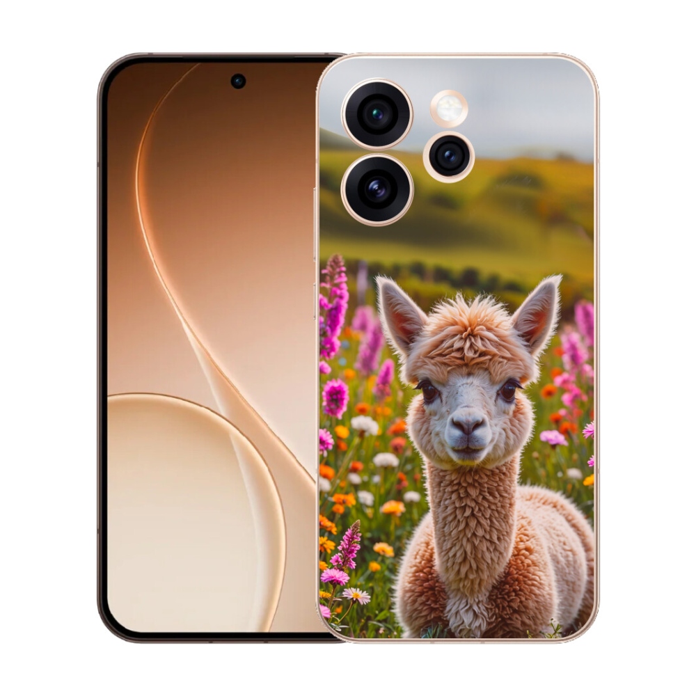 Gélový kryt mmCase na Oppo Reno 15 Pro 5G - lama na lúke