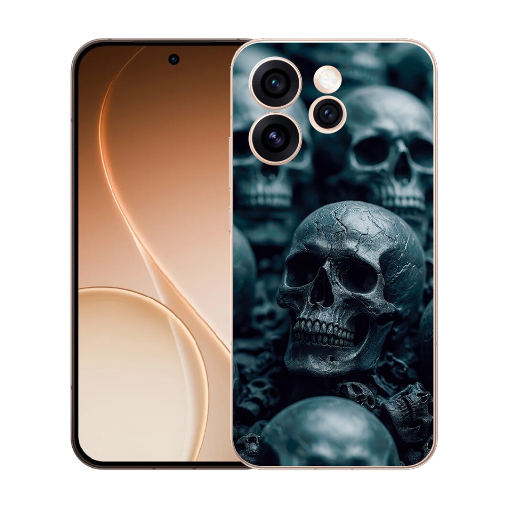 Gélový kryt mmCase na Oppo Reno 15 Pro 5G - lebka 2