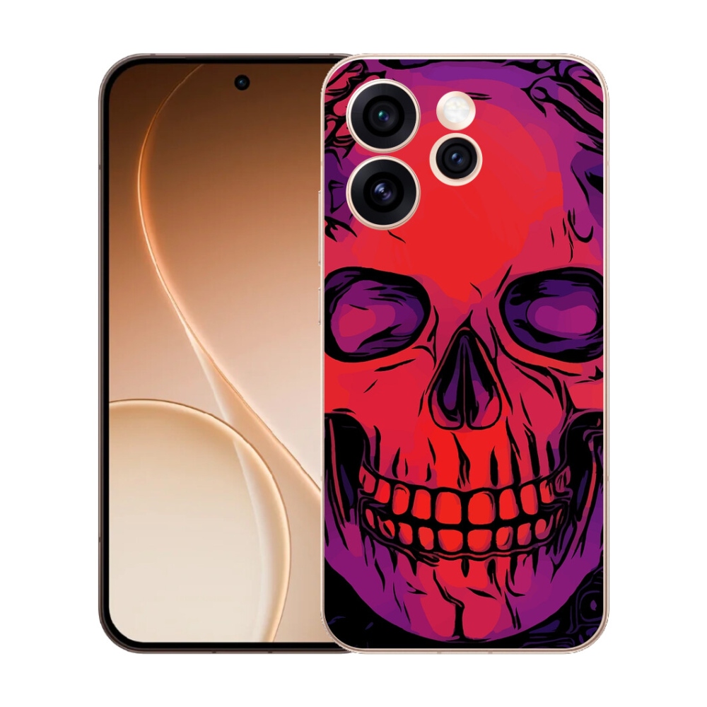 Gélový kryt mmCase na Oppo Reno 15 Pro 5G - lebka