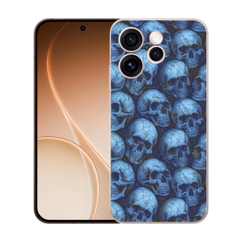 Gélový kryt mmCase na Oppo Reno 15 Pro 5G - lebky