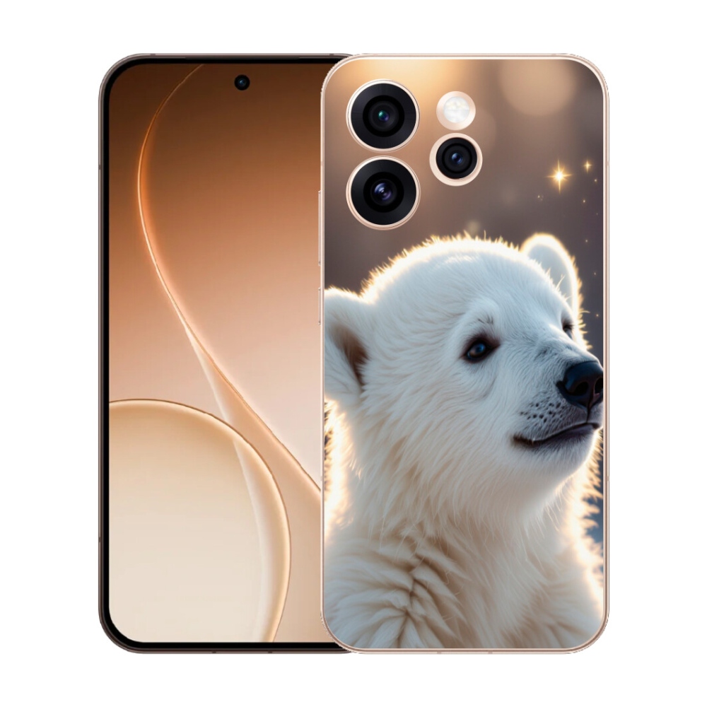 Gélový kryt mmCase na Oppo Reno 15 Pro 5G - ľadový medveď