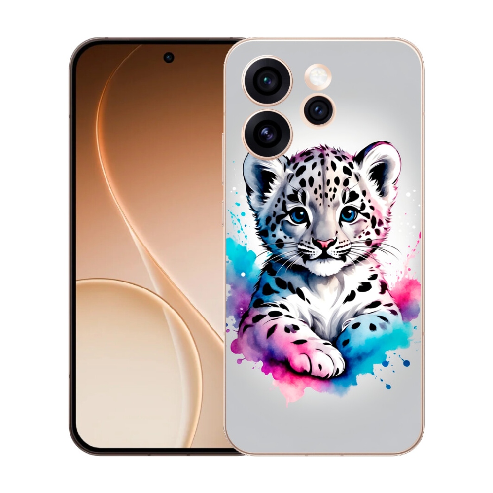 Gélový kryt mmCase na Oppo Reno 15 Pro 5G - leopardej mláďa