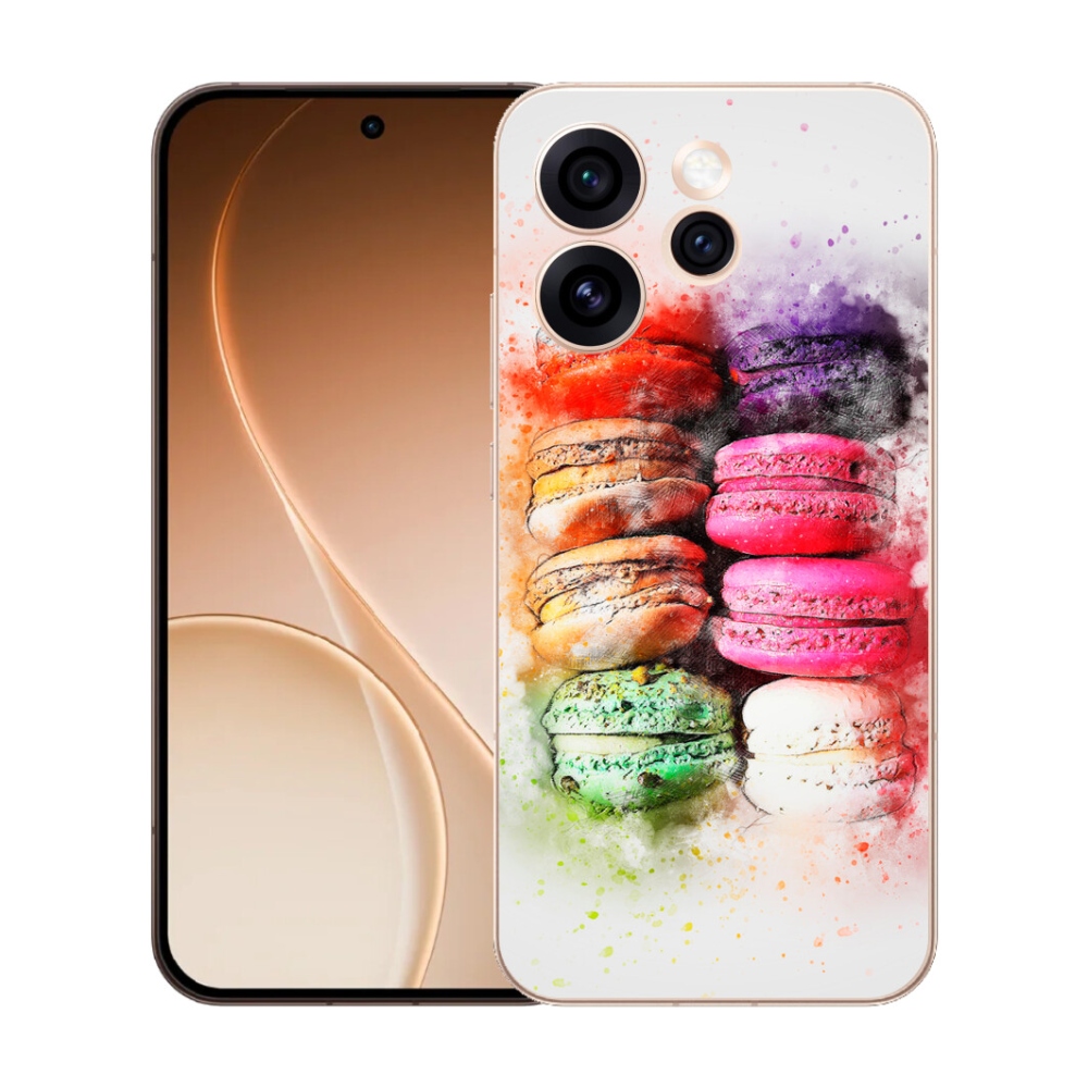 Gélový kryt mmCase na Oppo Reno 15 Pro 5G - makrónky