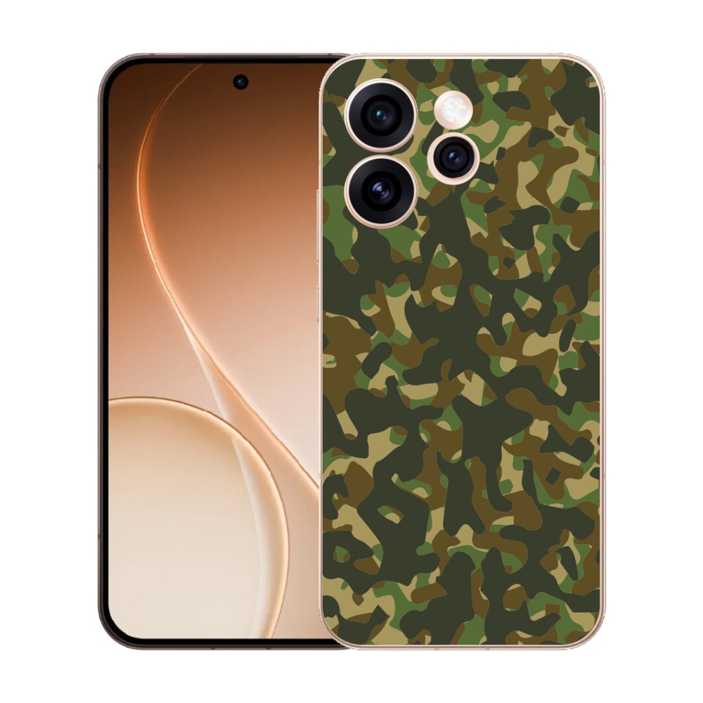 Gélový kryt mmCase na Oppo Reno 15 Pro 5G - maskáčový vzor 1