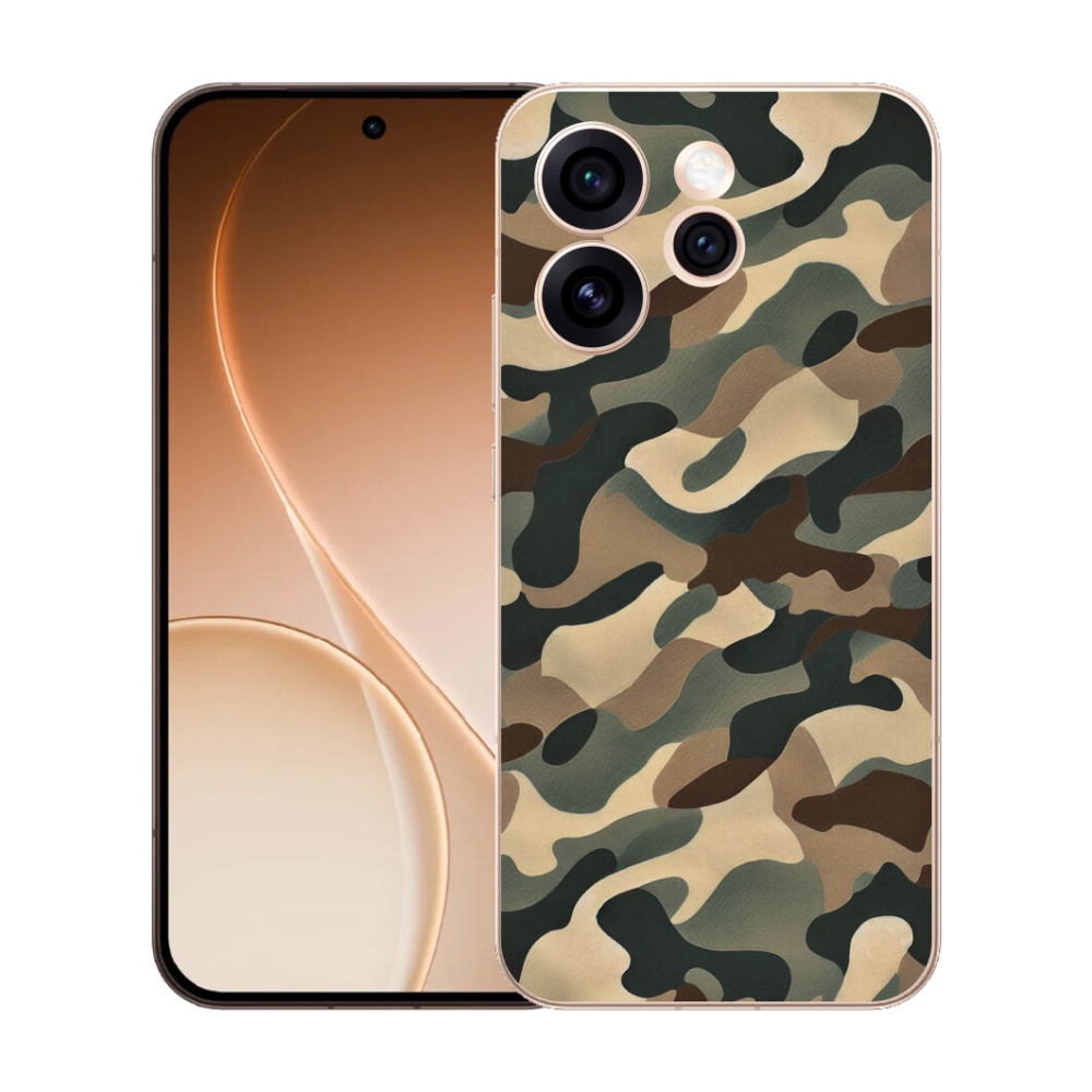Gélový kryt mmCase na Oppo Reno 15 Pro 5G - maskáčový vzor 11