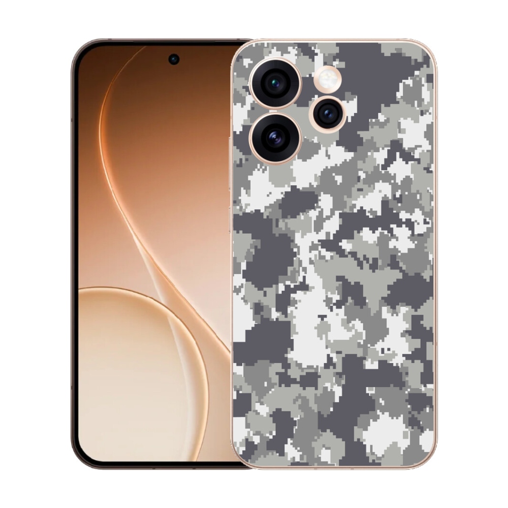 Gélový kryt mmCase na Oppo Reno 15 Pro 5G - maskáčový vzor 2