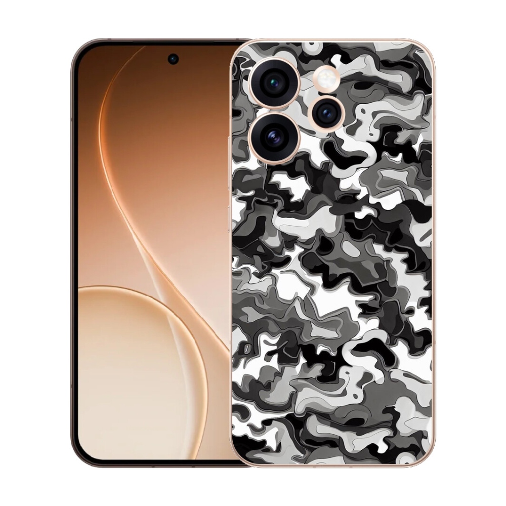 Gélový kryt mmCase na Oppo Reno 15 Pro 5G - maskáčový vzor 3