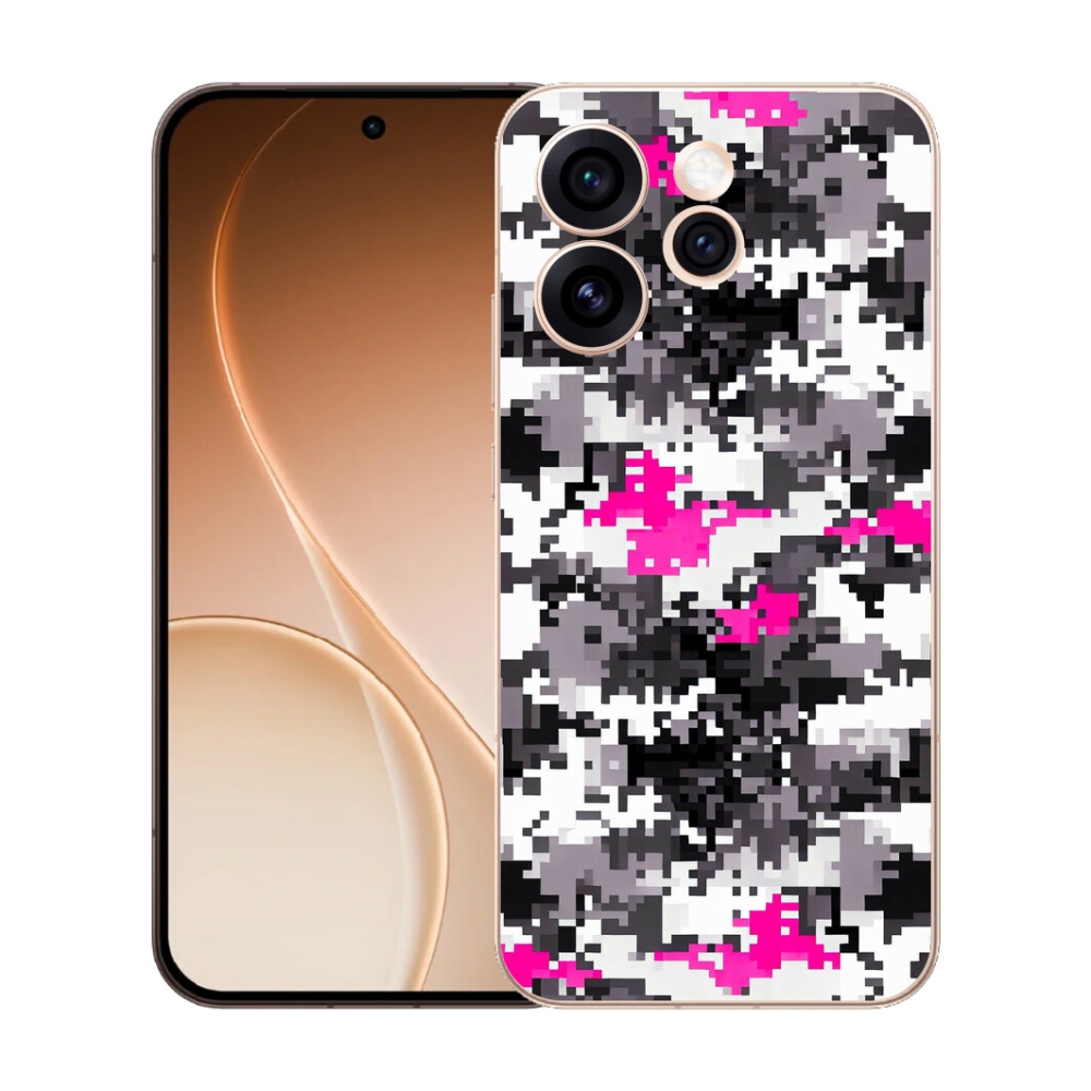 Gélový kryt mmCase na Oppo Reno 15 Pro 5G - maskáčový vzor 4
