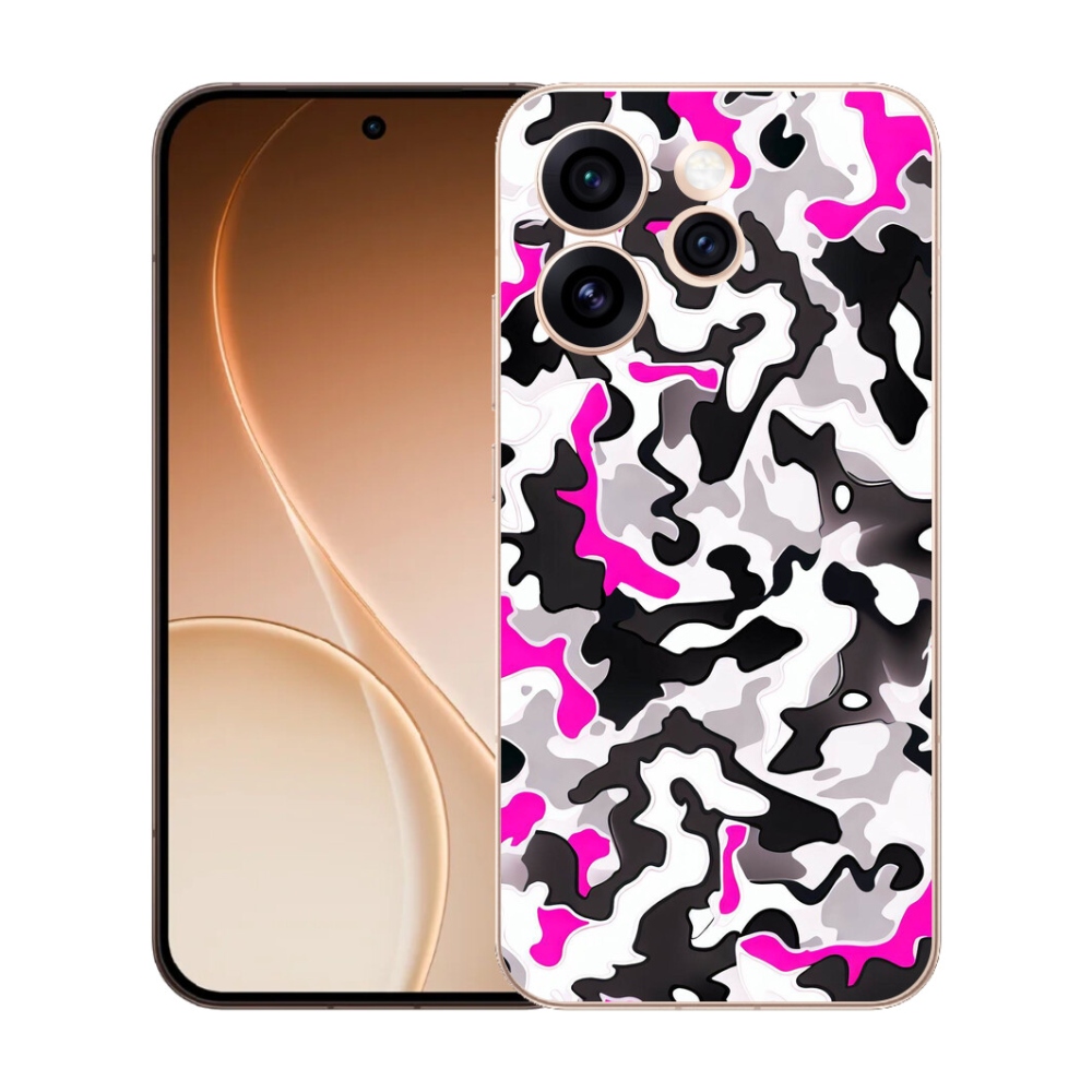Gélový kryt mmCase na Oppo Reno 15 Pro 5G - maskáčový vzor 5