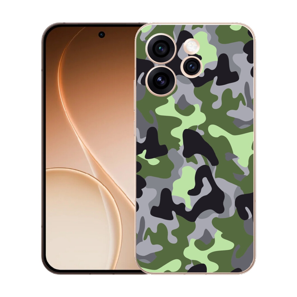 Gélový kryt mmCase na Oppo Reno 15 Pro 5G - maskáčový vzor 7