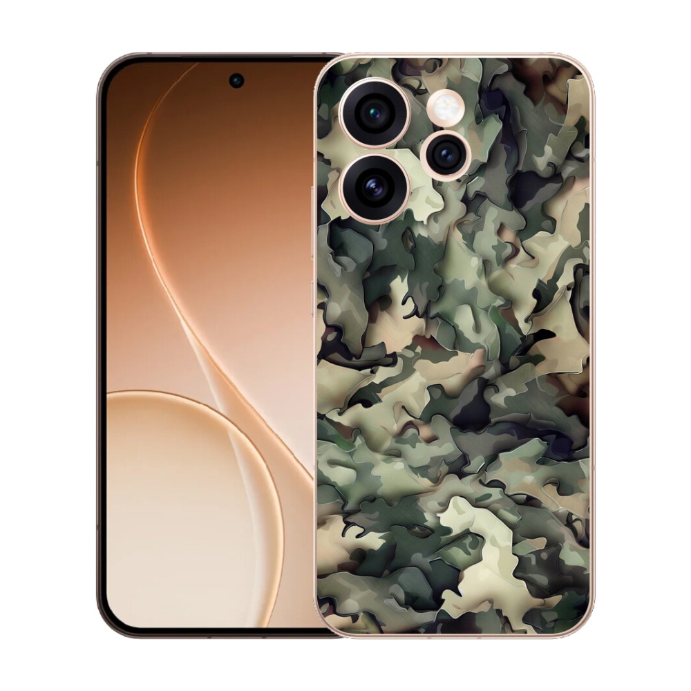 Gélový kryt mmCase na Oppo Reno 15 Pro 5G - maskáčový vzor 9