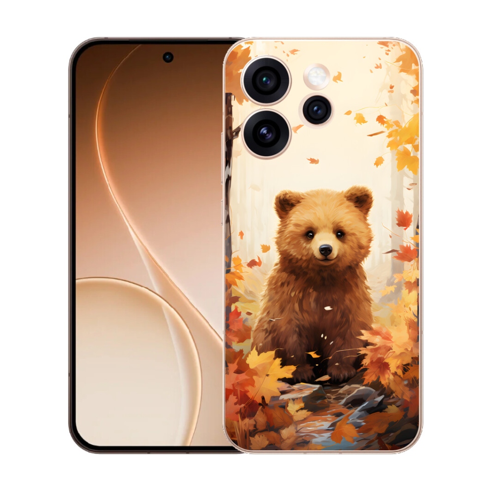 Gélový kryt mmCase na Oppo Reno 15 Pro 5G - medveď v lese
