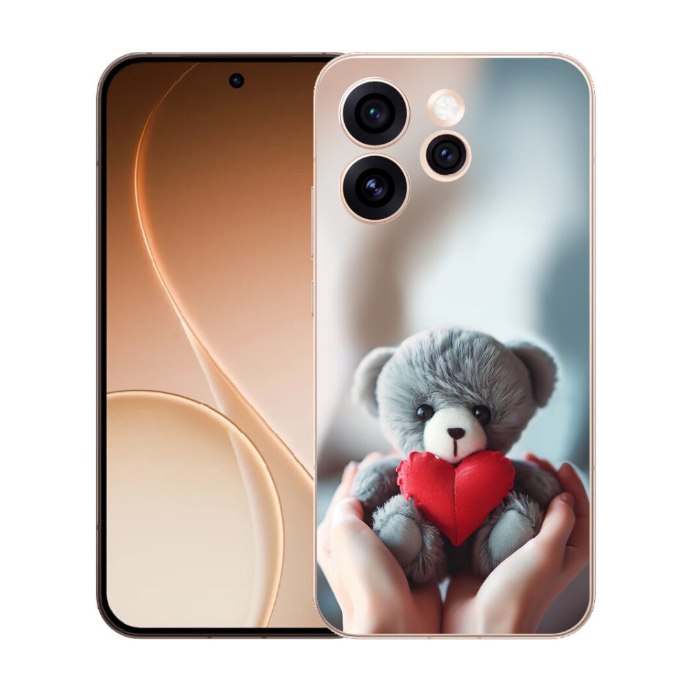 Gélový kryt mmCase na Oppo Reno 15 Pro 5G - medvedík pre zamilovaných