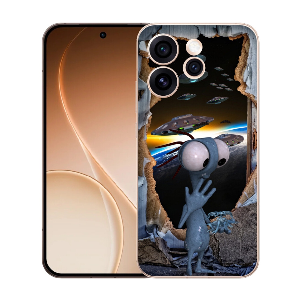 Gélový kryt mmCase na Oppo Reno 15 Pro 5G - mimozemšťan