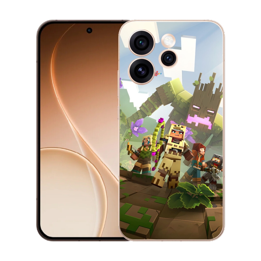 Gélový kryt mmCase na Oppo Reno 15 Pro 5G - minecraft 1