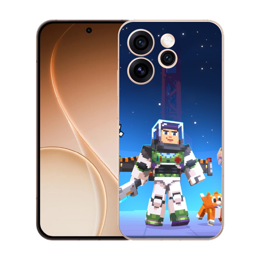 Gélový kryt mmCase na Oppo Reno 15 Pro 5G - minecraft 2
