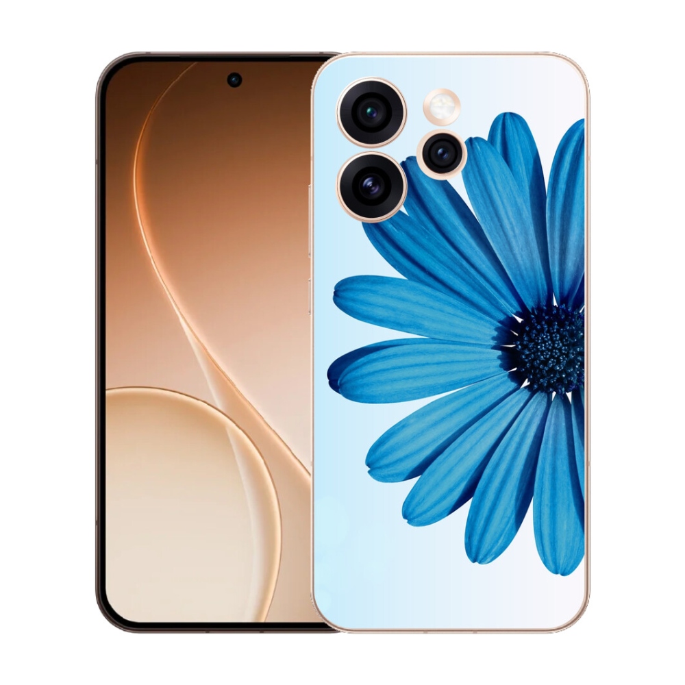 Gélový kryt mmCase na Oppo Reno 15 Pro 5G - modrá margaréta