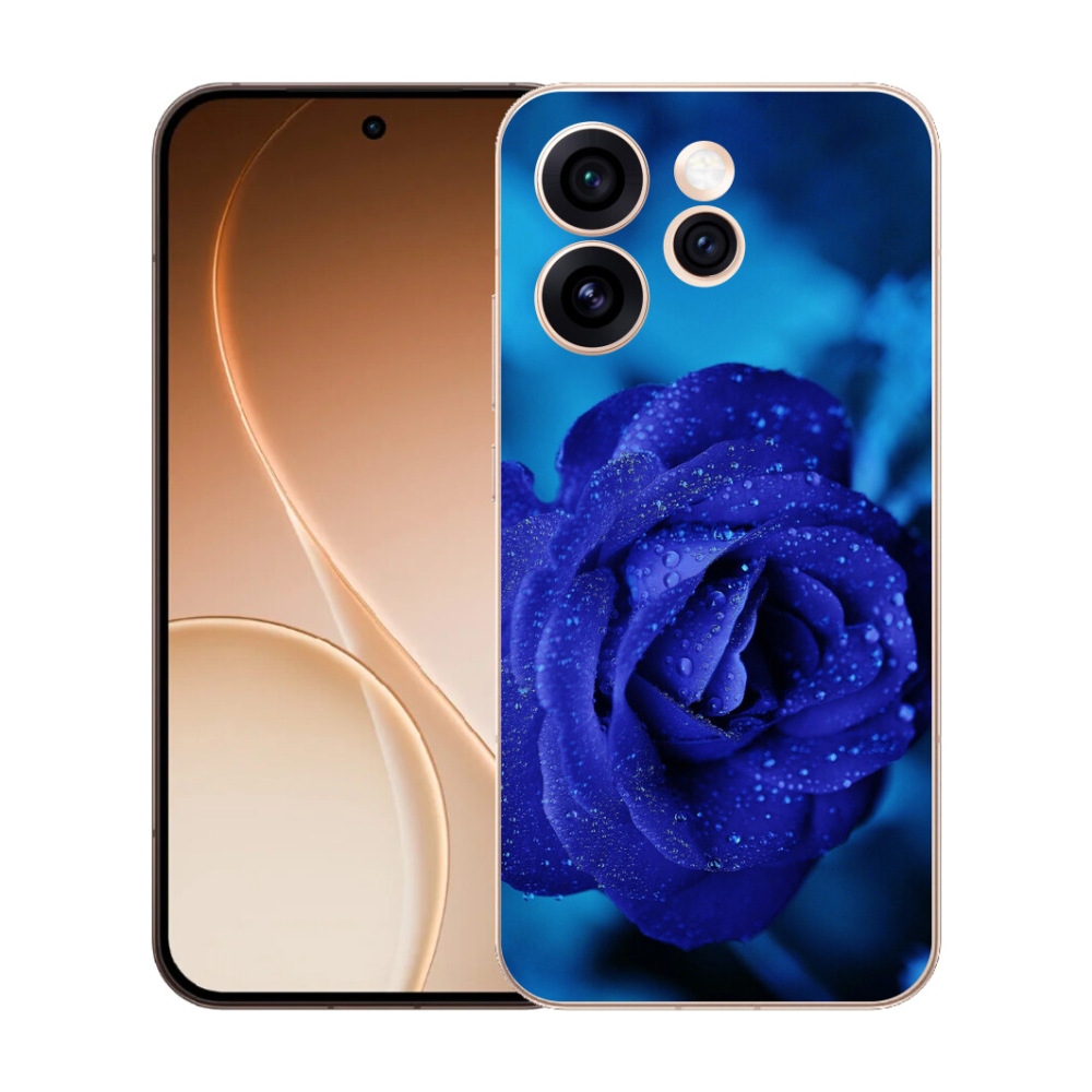 Gélový kryt mmCase na Oppo Reno 15 Pro 5G - modrá ruža