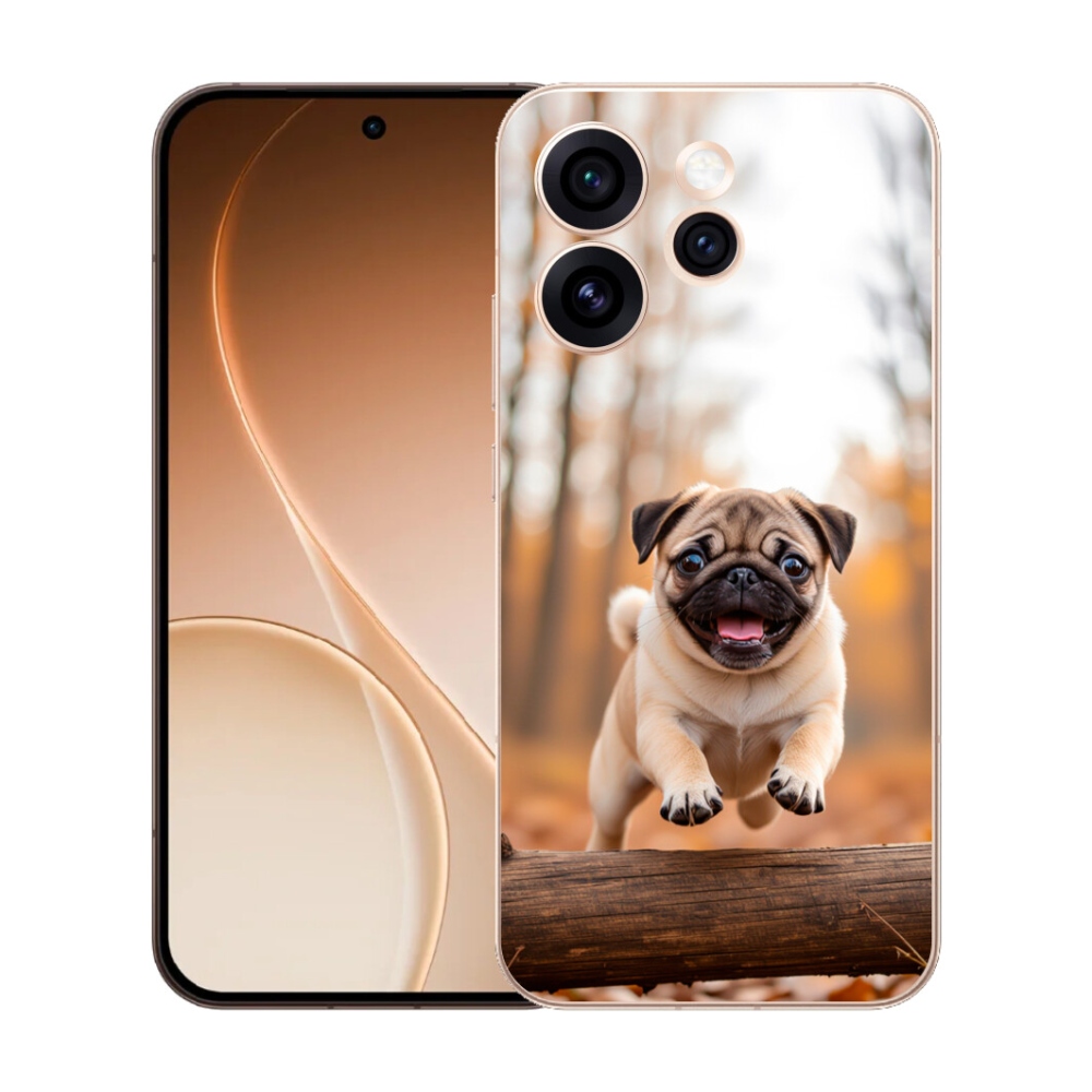Gélový kryt mmCase na Oppo Reno 15 Pro 5G - mops 2