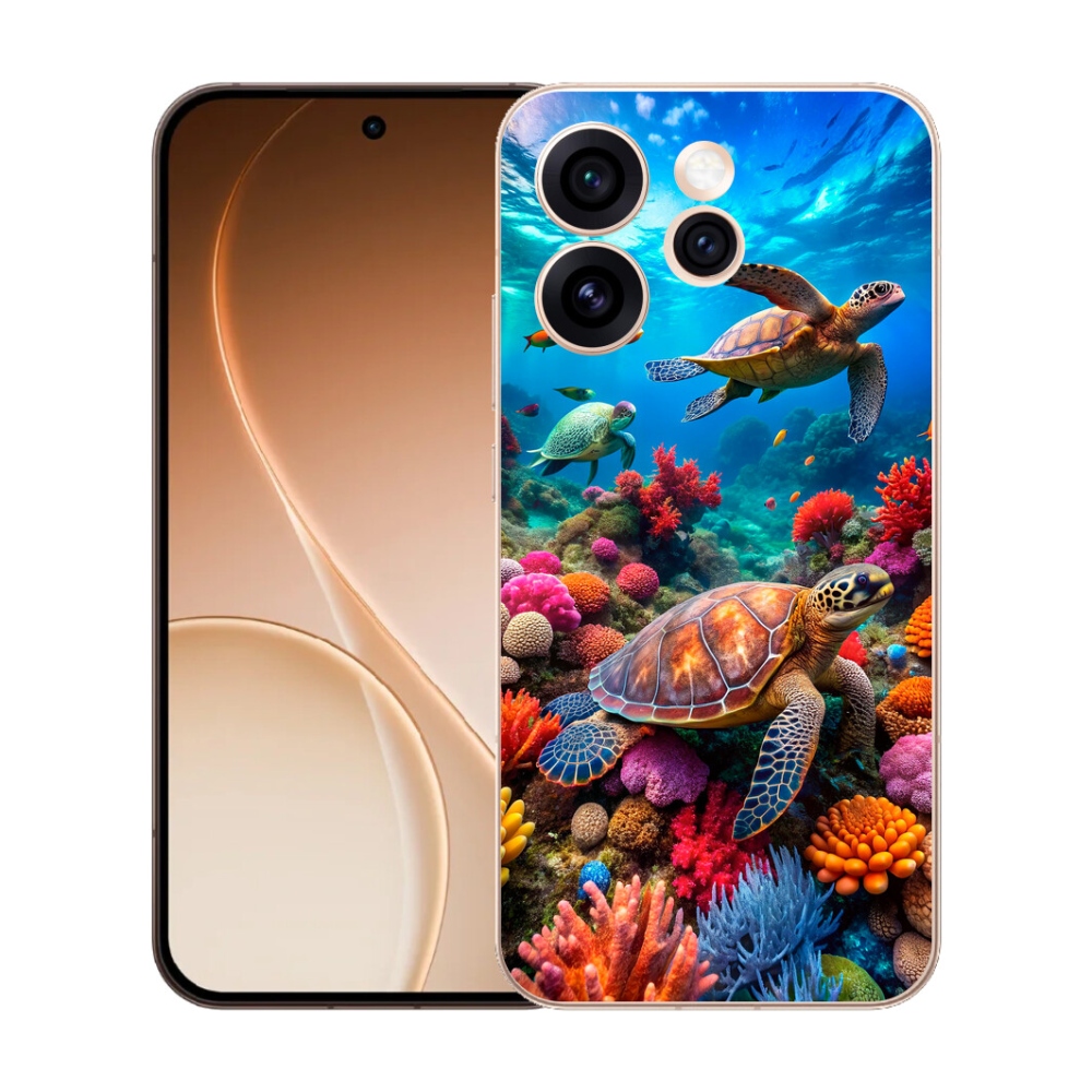 Gélový kryt mmCase na Oppo Reno 15 Pro 5G - morský svet 2