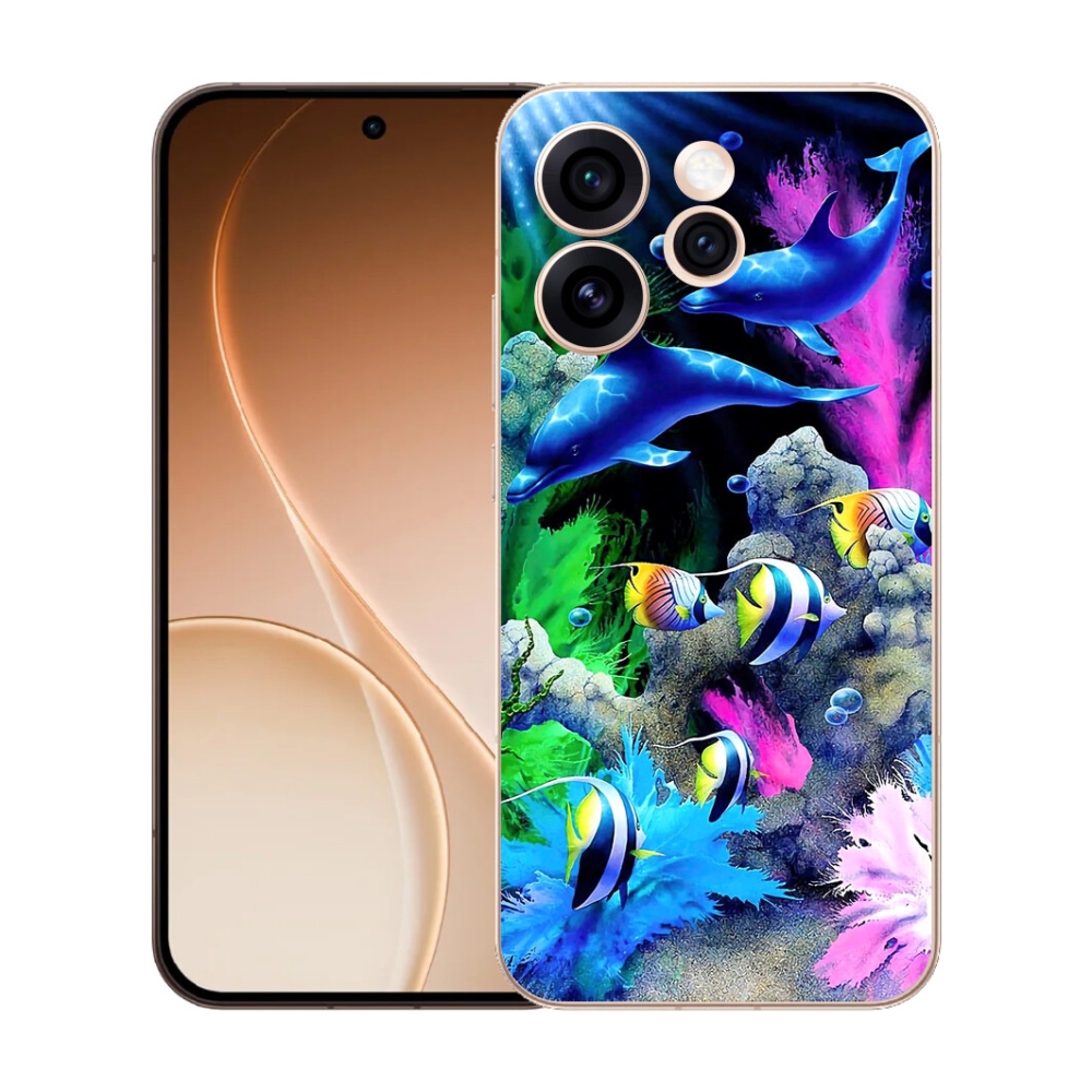 Gélový kryt mmCase na Oppo Reno 15 Pro 5G - morský svet