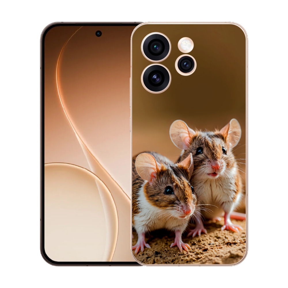 Gélový kryt mmCase na Oppo Reno 15 Pro 5G - myší duo