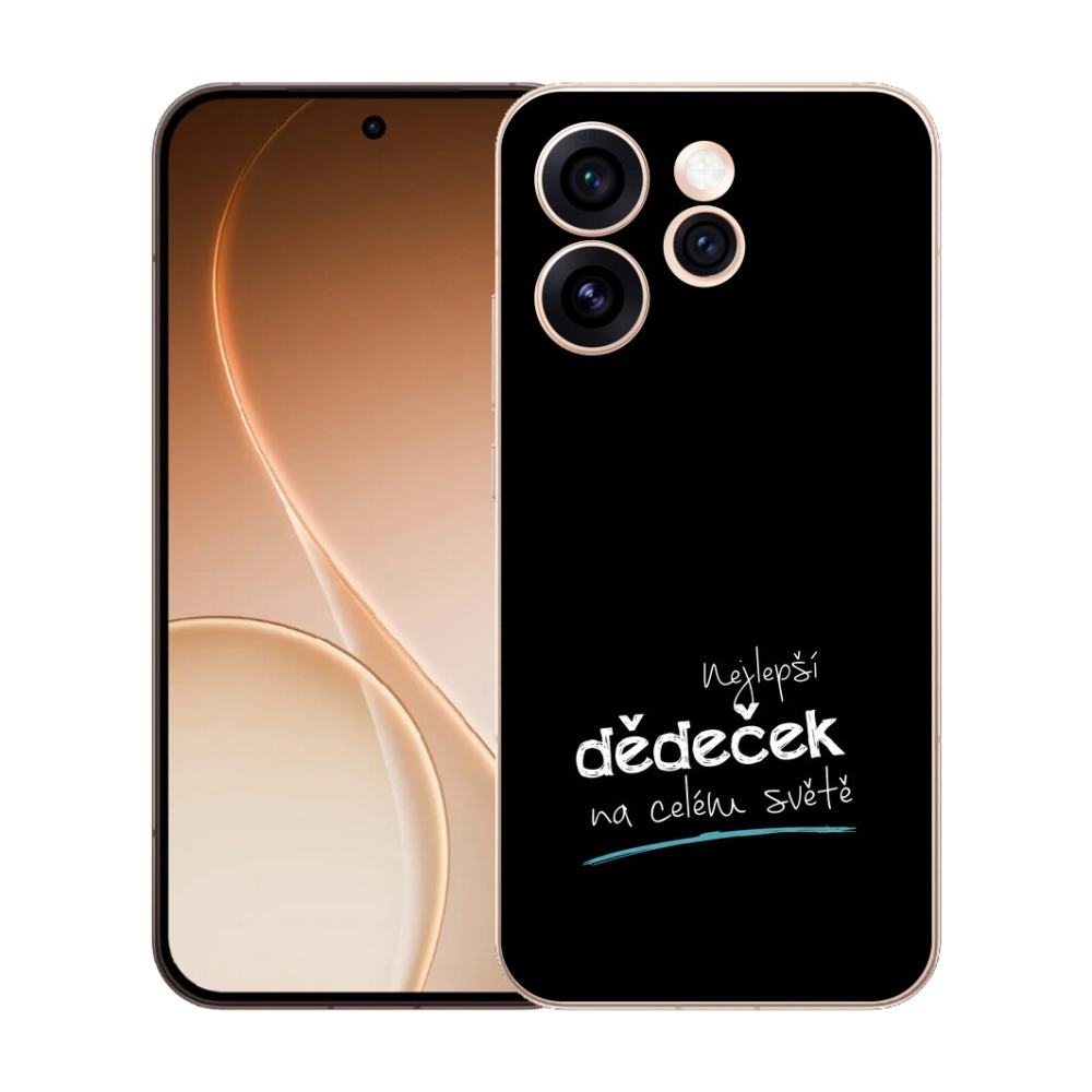 Gélový kryt mmCase na Oppo Reno 15 Pro 5G - najlepší dedko 3 čierne pozadie