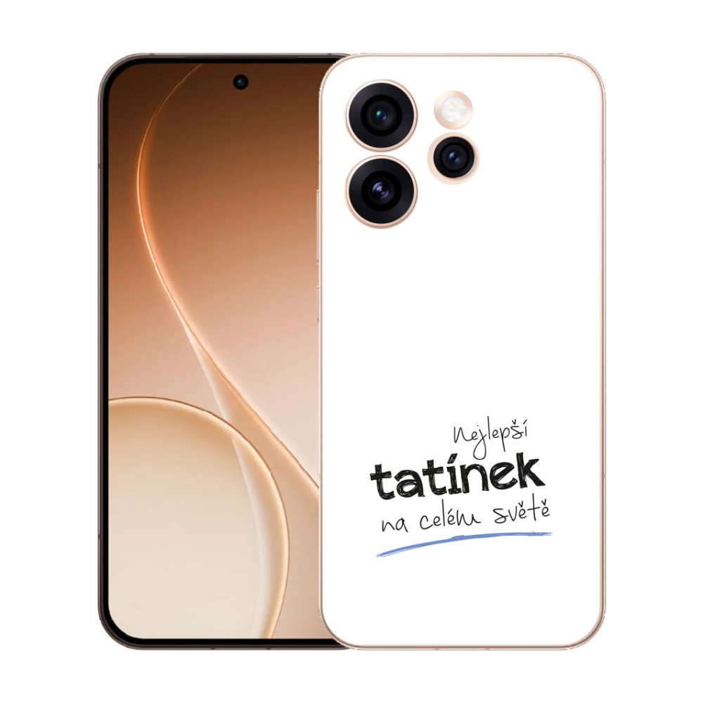 Gélový kryt mmCase na Oppo Reno 15 Pro 5G - najlepší otecko 4 biele pozadie