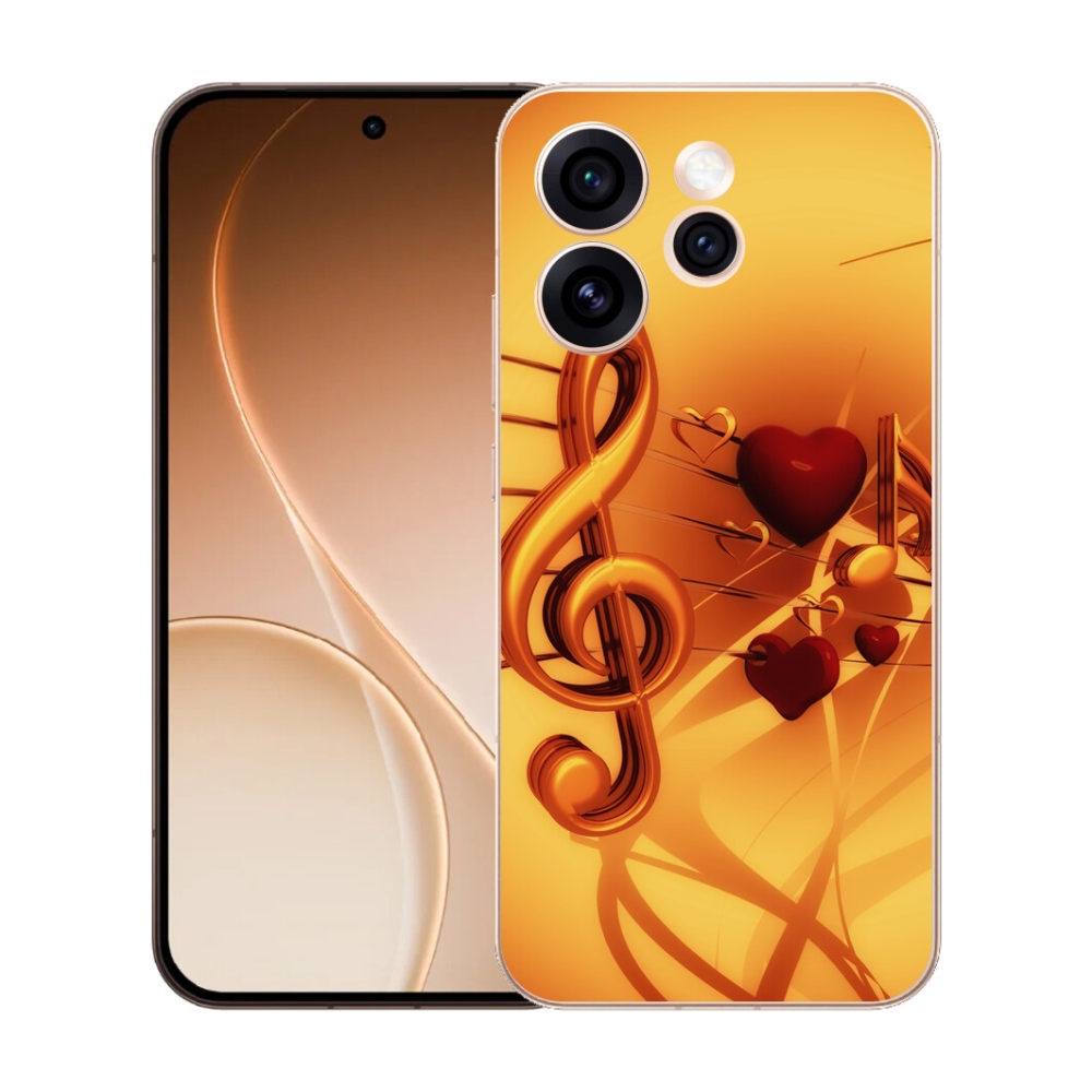 Gélový kryt mmCase na Oppo Reno 15 Pro 5G - noty