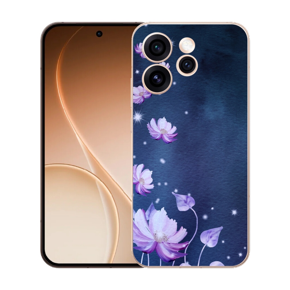 Gélový kryt mmCase na Oppo Reno 15 Pre 5G - padajúce kvety