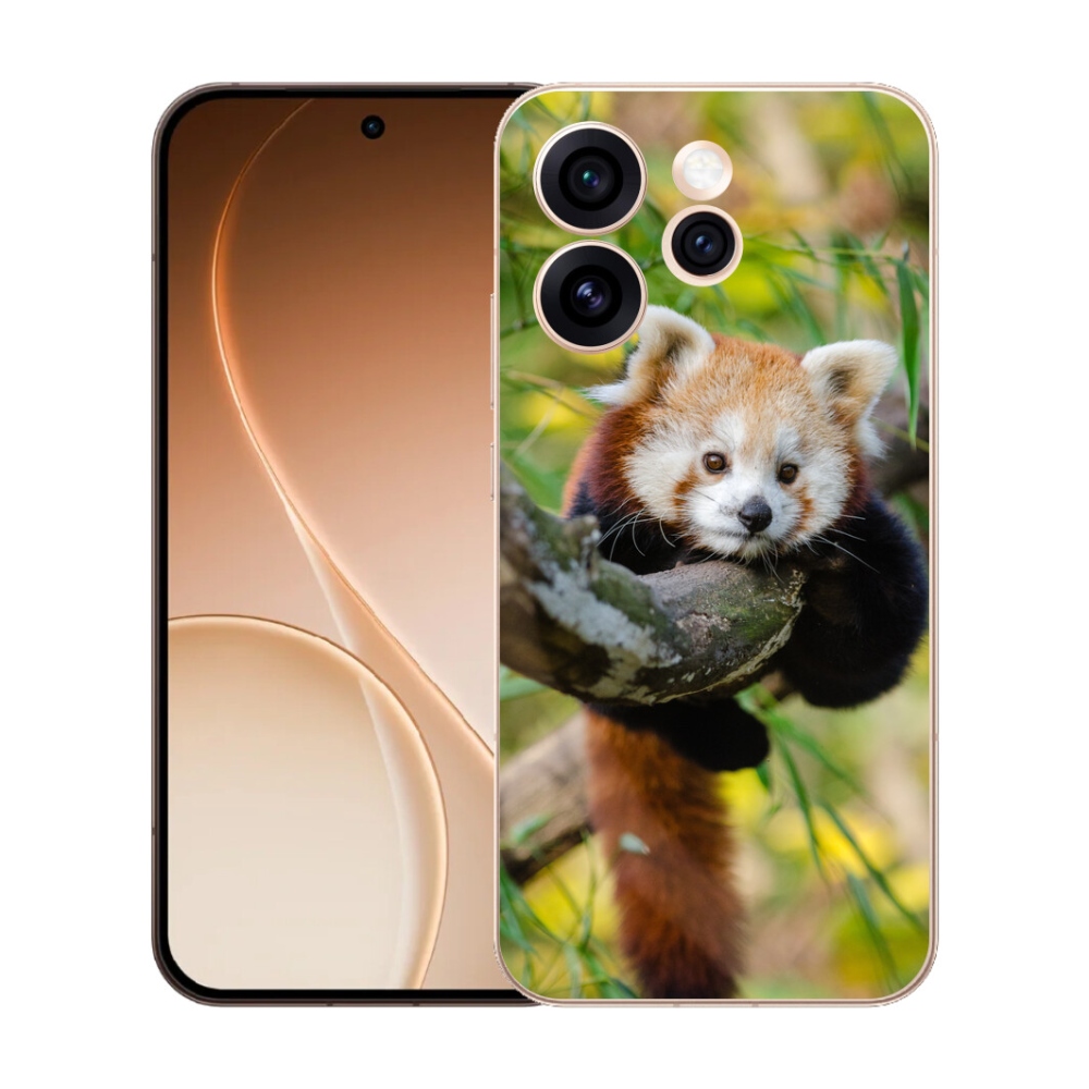 Gélový kryt mmCase na Oppo Reno 15 Pro 5G - panda červená