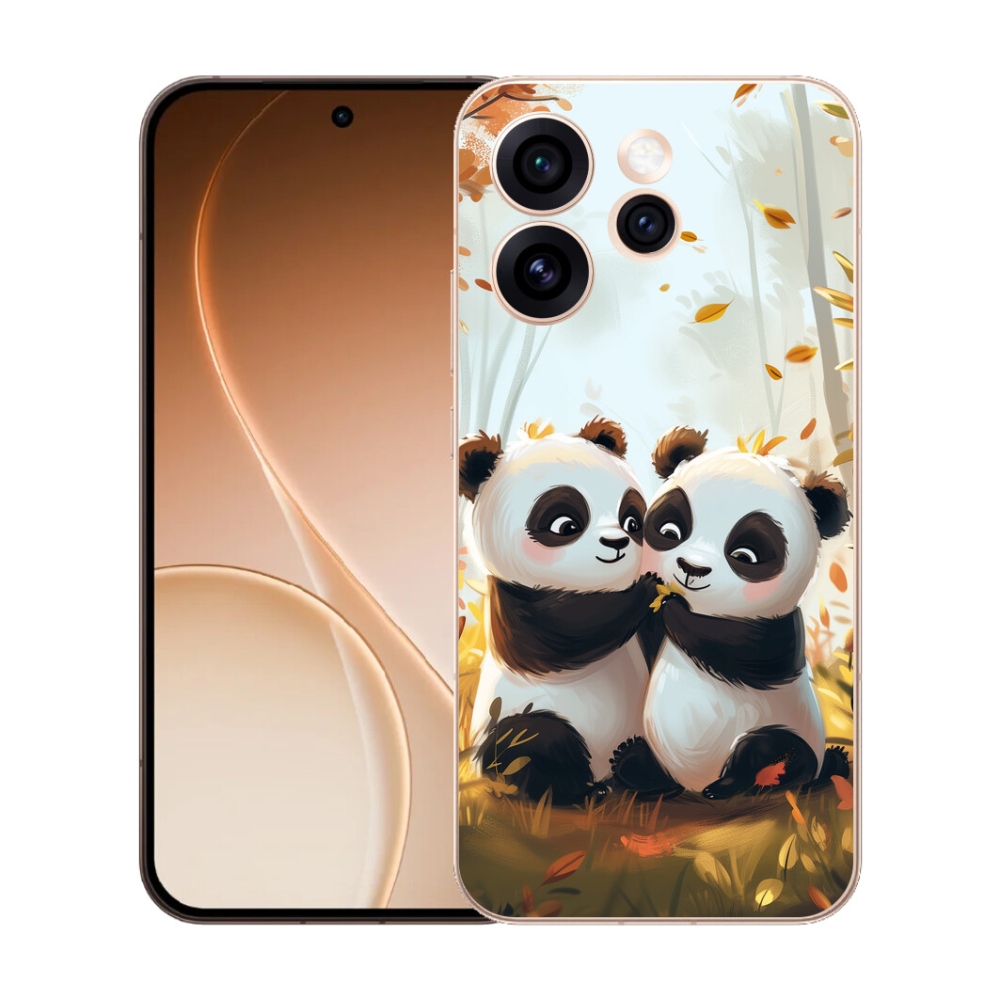 Gélový kryt mmCase na Oppo Reno 15 Pre 5G - pandy
