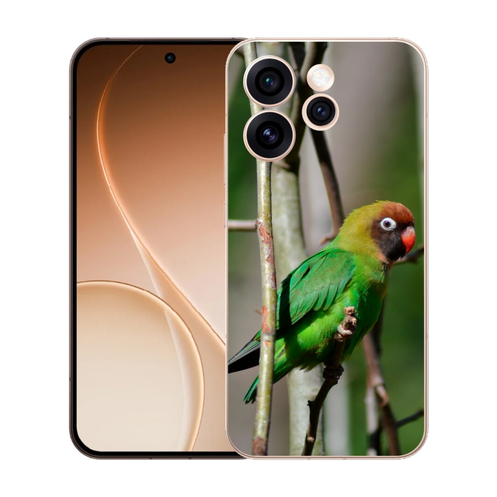 Gélový kryt mmCase na Oppo Reno 15 Pro 5G - papagáj agapornis