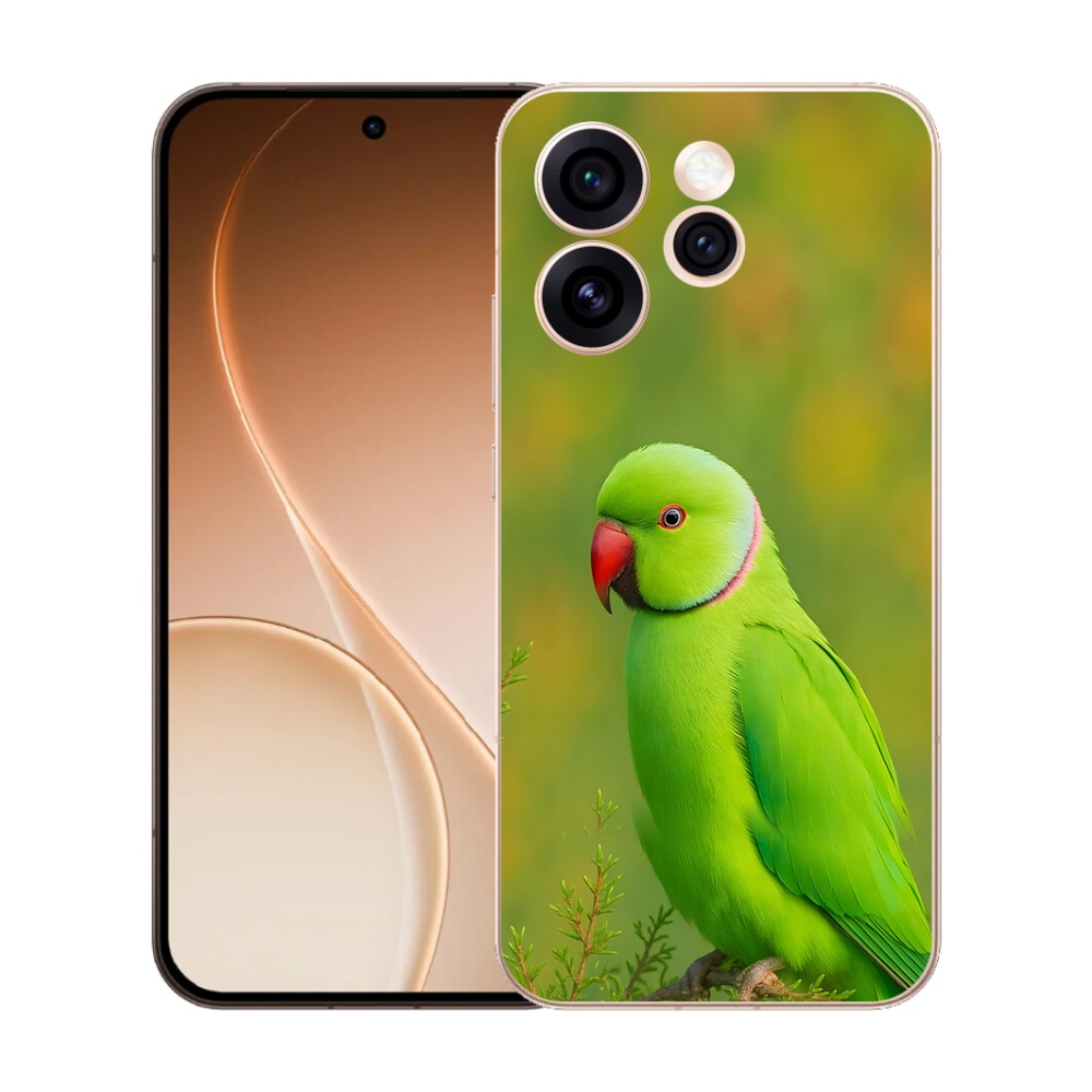 Gélový kryt mmCase na Oppo Reno 15 Pro 5G - papagáj Alexandr 2
