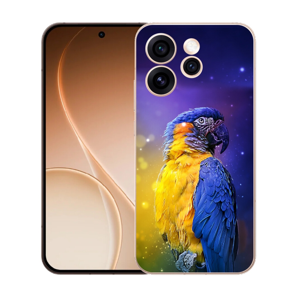 Gélový kryt mmCase na Oppo Reno 15 Pro 5G - papagáj ara 1