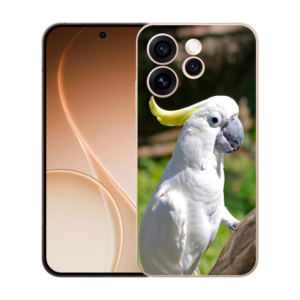 Gélový kryt mmCase na Oppo Reno 15 Pro 5G - papagáj kakadu 2