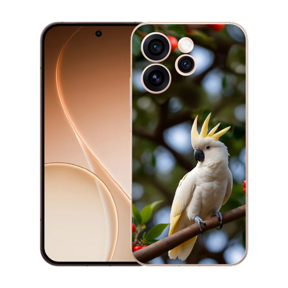 Gélový kryt mmCase na Oppo Reno 15 Pro 5G - papagáj kakadu 3