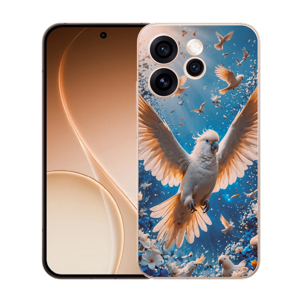 Gélový kryt mmCase na Oppo Reno 15 Pro 5G - papagáj kakadu