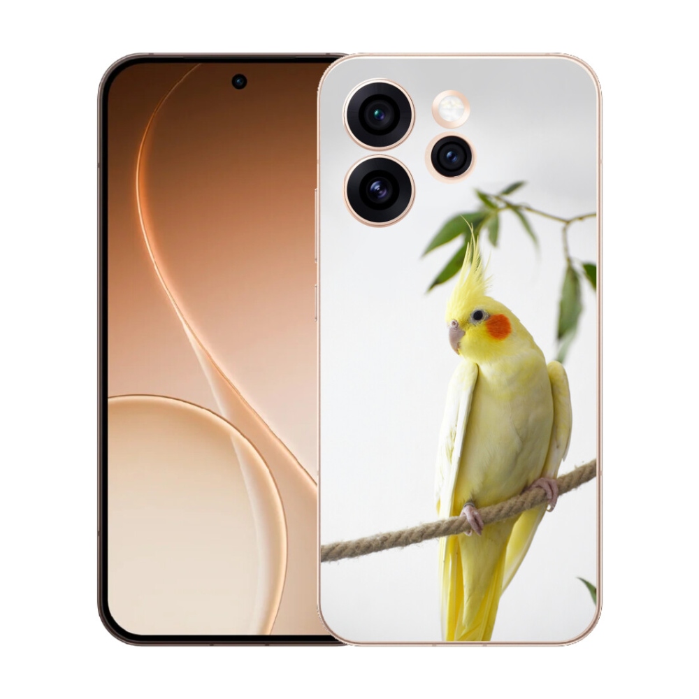 Gélový kryt mmCase na Oppo Reno 15 Pro 5G - papagáj korela chocholatá