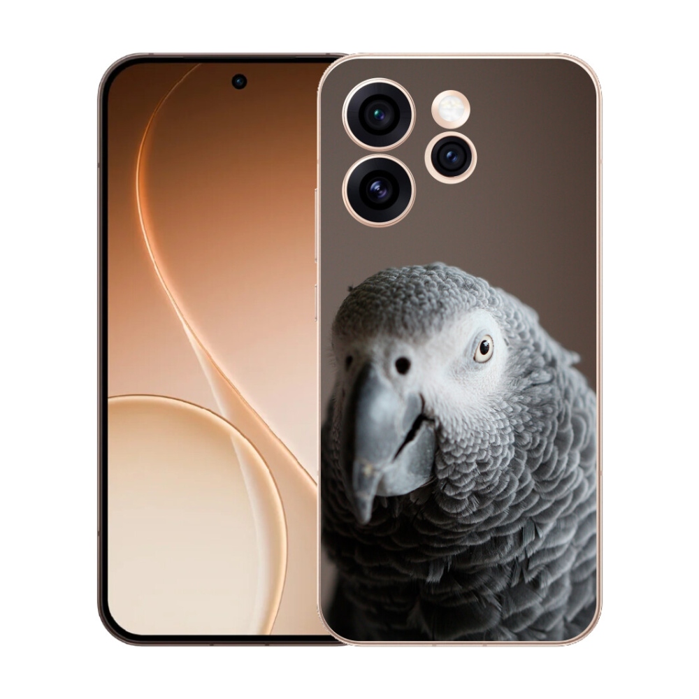 Gélový kryt mmCase na Oppo Reno 15 Pro 5G - papagáj žako 2