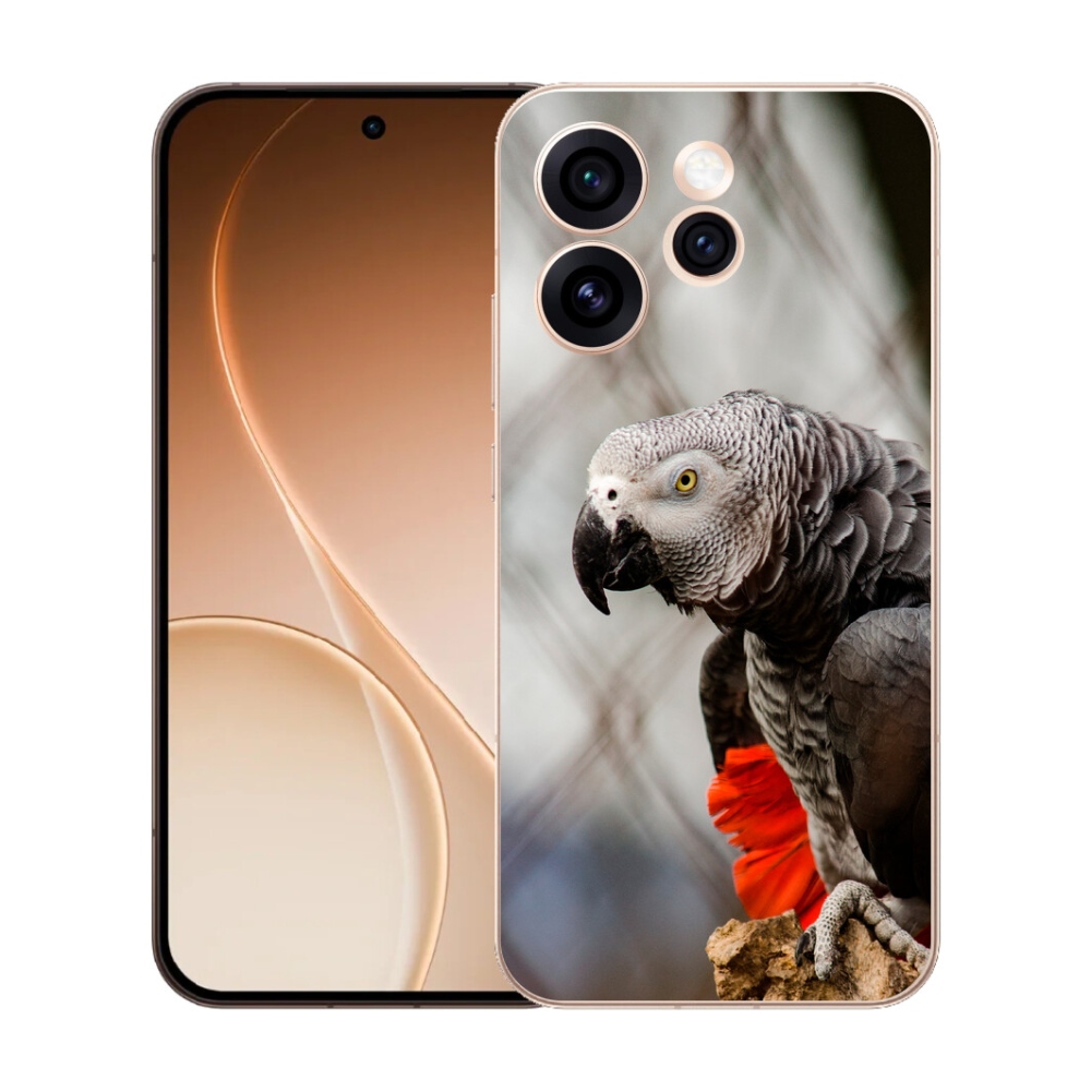 Gélový kryt mmCase na Oppo Reno 15 Pro 5G - papagáj žako 3